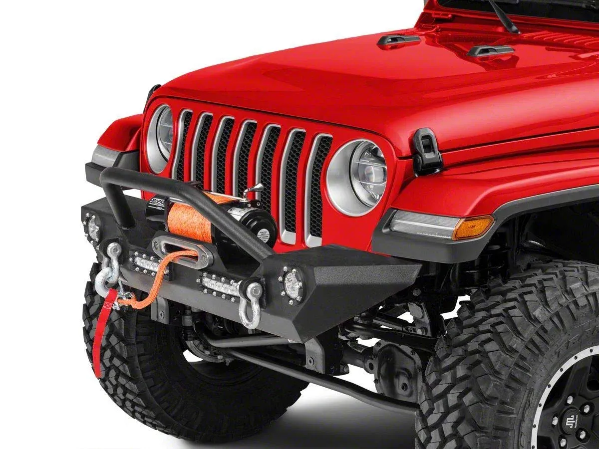 Barricade Trail Force HD Front Bumper with LED Lights (18-24 Jeep Wrangler JL w/ Factory Halogen Fog Lights)