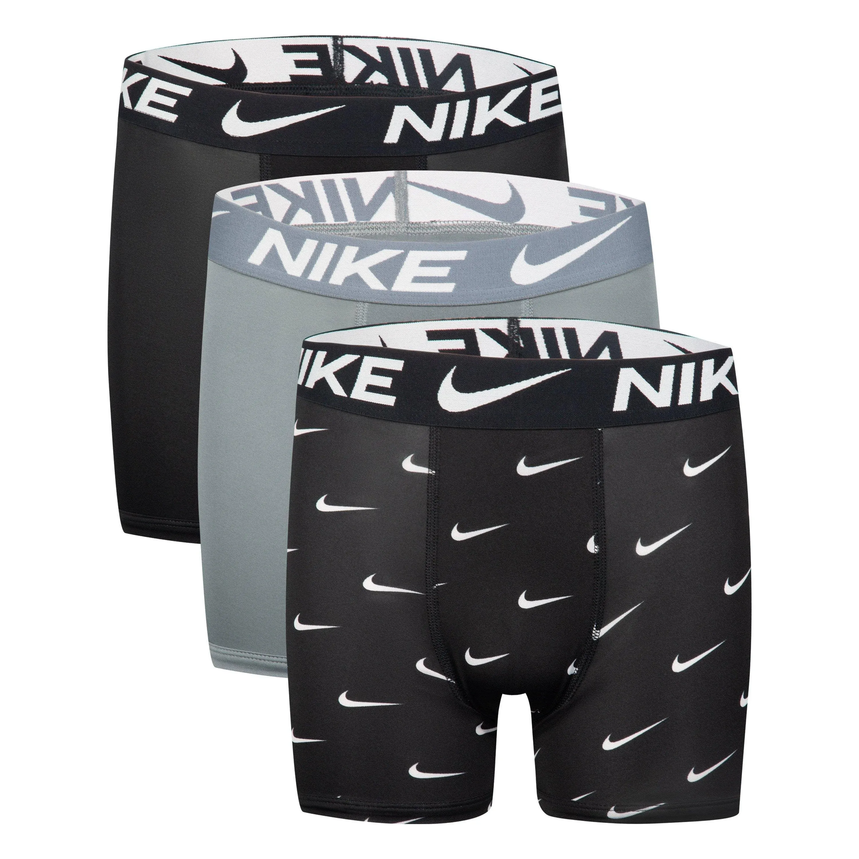 Nike Big Boys Essential Dri-Fit Boxer Briefs, Pack of 3 - White, University Blue