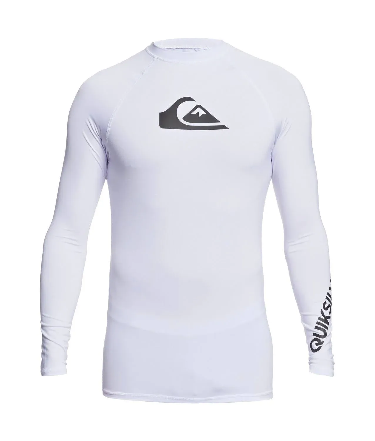 Quiksilver All Time Long-Sleeve Rashguard - Men's White, S