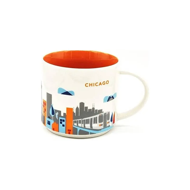 Starbucks You Are Here (Yah) Chicago 1 Count (Pack of 1), Multicolor 