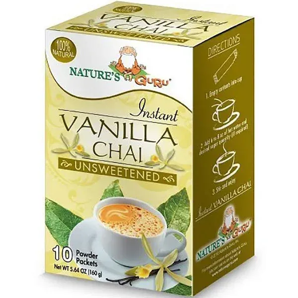 Nature's Guru Instant Vanilla Chai Tea Drink Mix