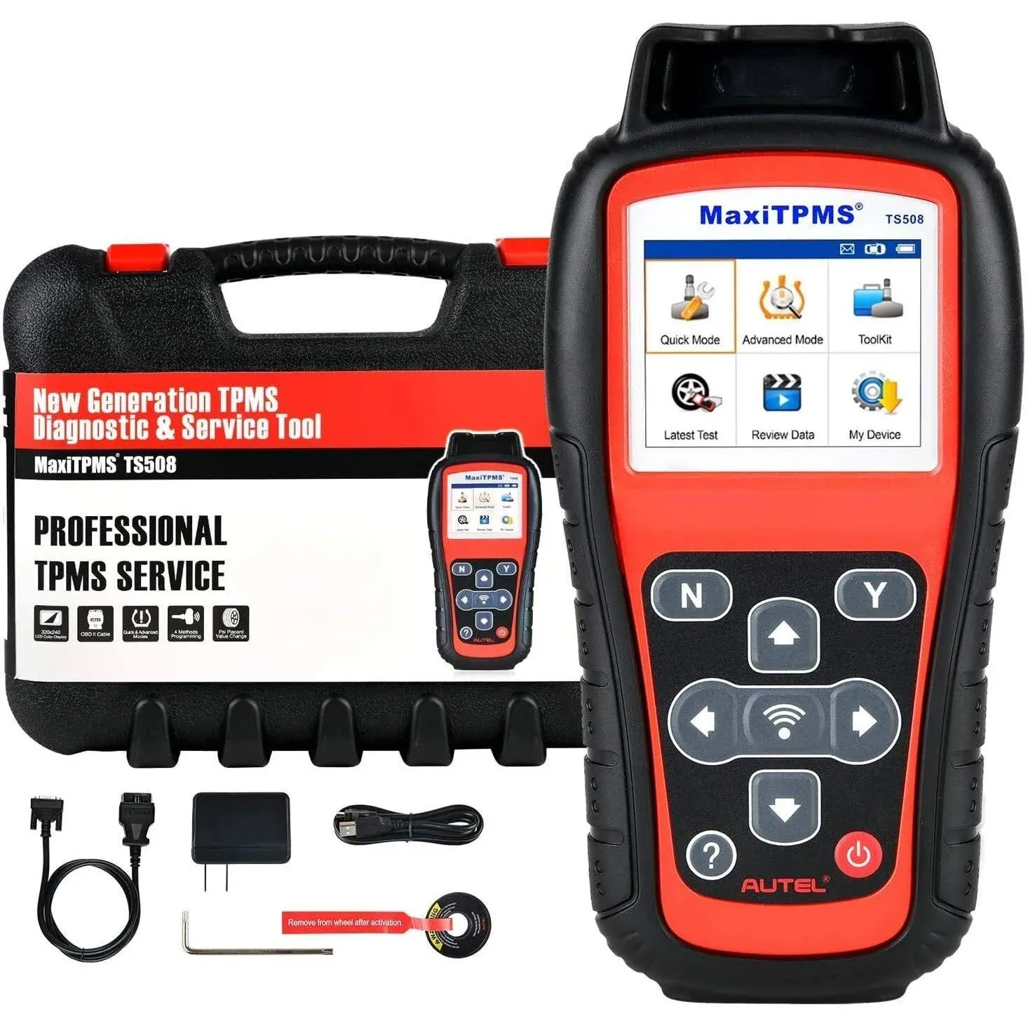 Autel MaxiTPMS TS508WF TPMS Relearn Tool, 2024 WiFi Ver. of TS508 TS501 TS408S TS601, Activate/Relearn/Diagnosis All Sensors, Program Autel MX-Sensor