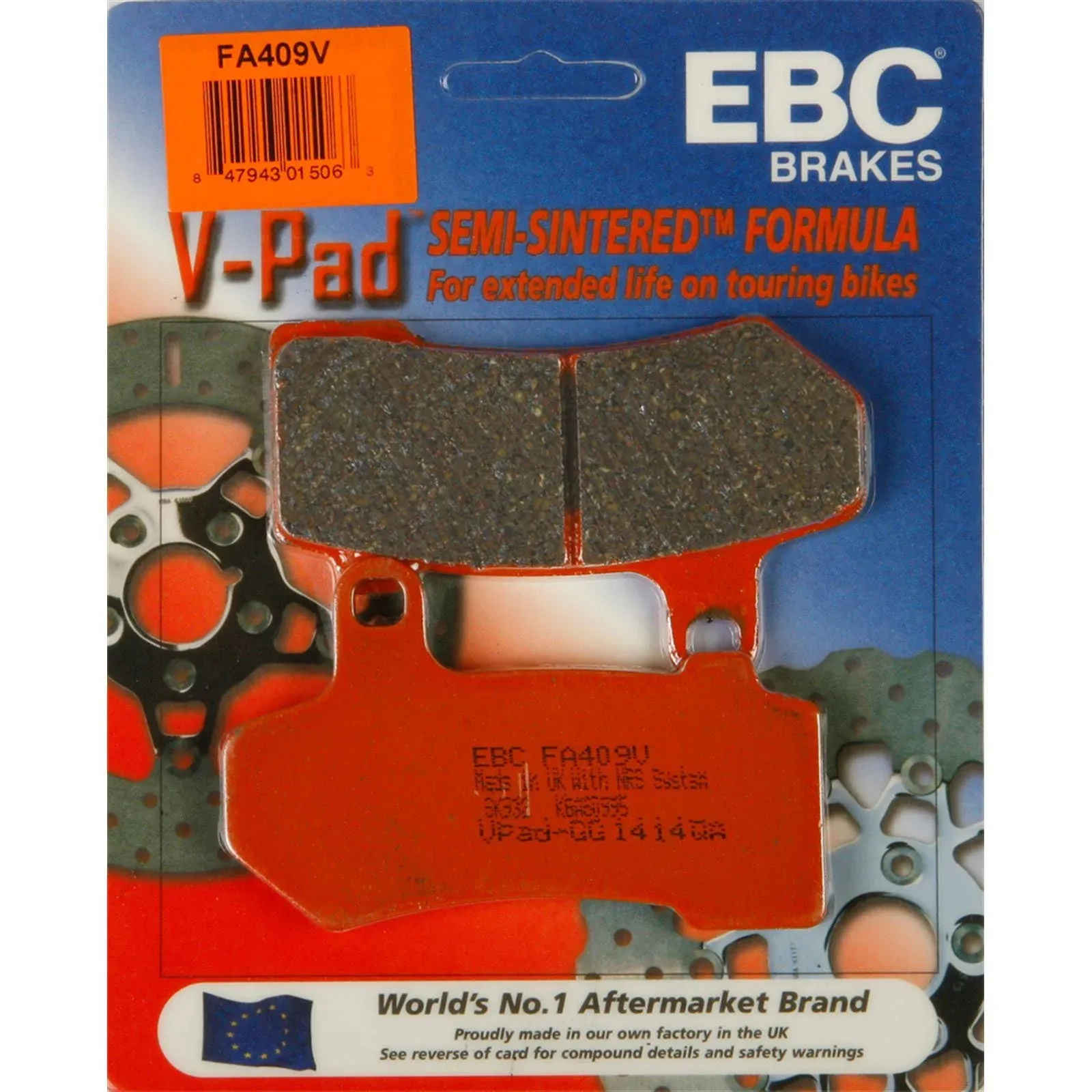 EBC BRAKE PADS - V SERIES - FA409V