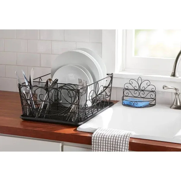 Scroll Dish Rack with Sponge Holder