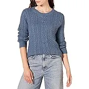 Amazon Essentials Women's Fisherman Cable Long-Sleeve Crewneck Sweater