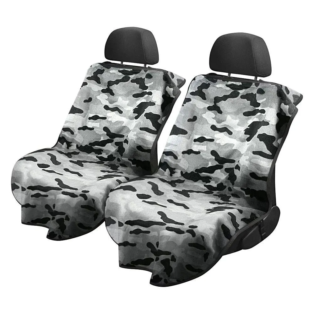 Seat Armour® SA100CAMOBLK - Camo Black Towel Seat Cover