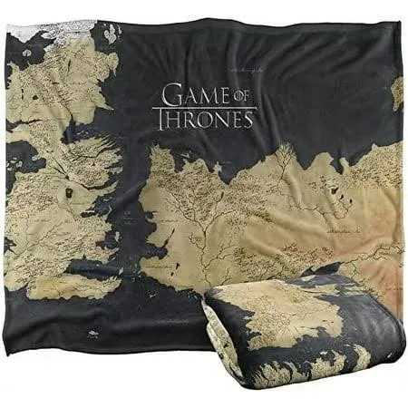 Game of Thrones Blanket, 50" x 60", Westeros Map, Silky Touch Super Soft Throw Blanket