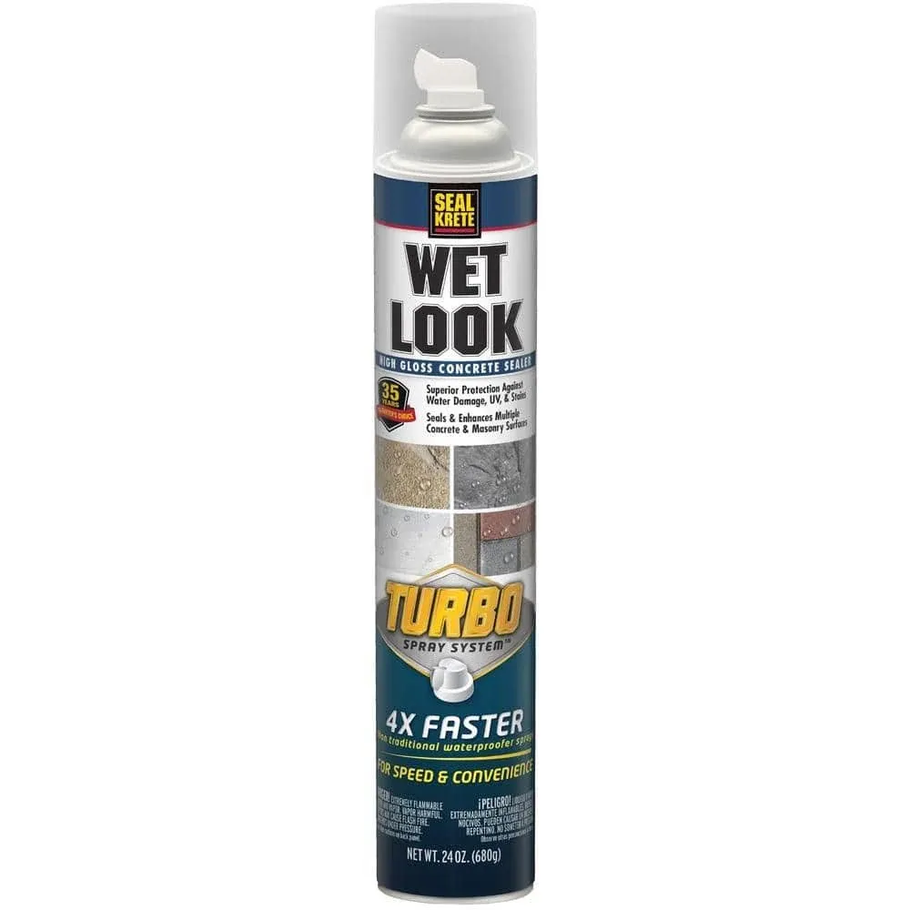 Seal-Krete 24 oz. Turbo Concrete Wet Look Spray (6-Pack) 357925