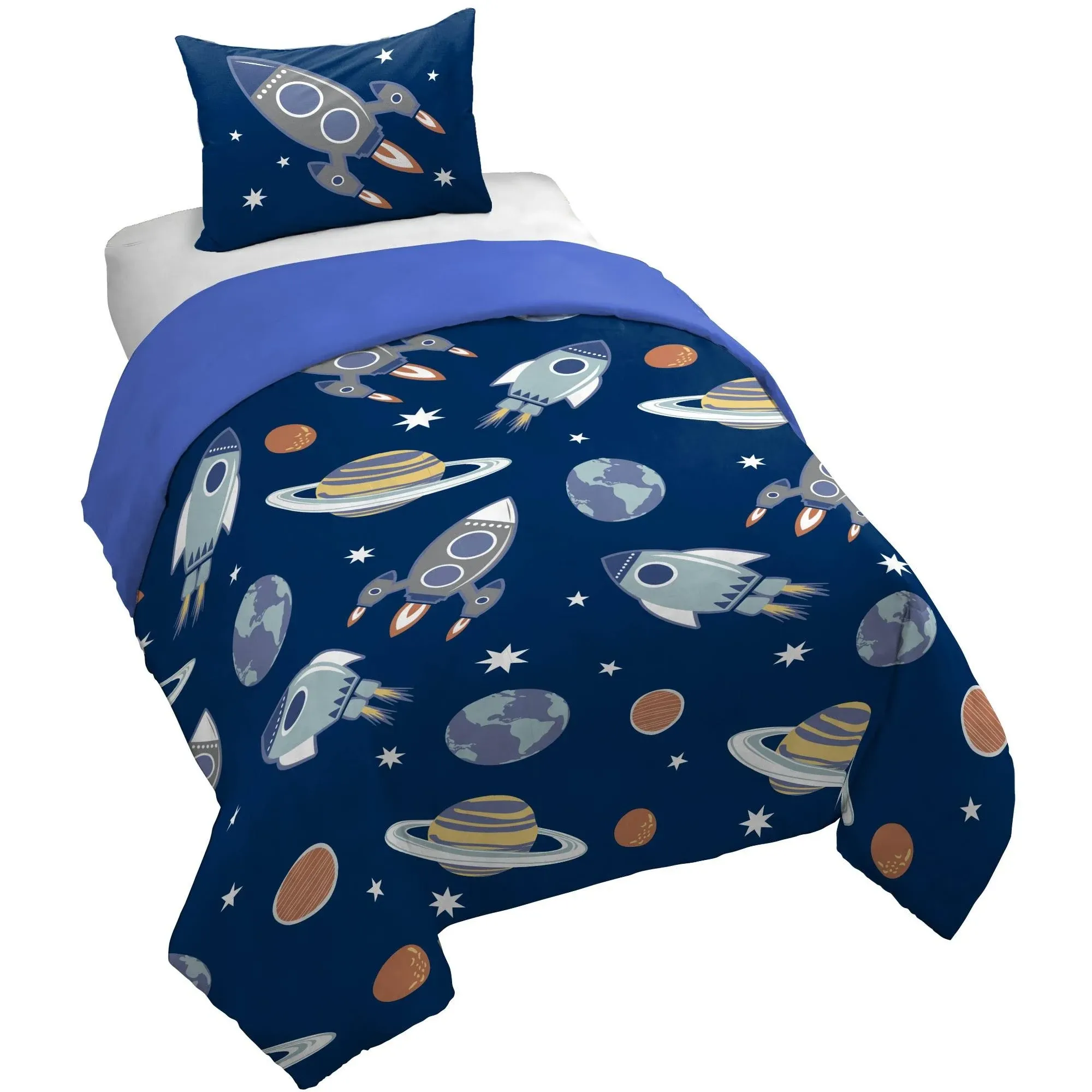 Saturday Park Outer Space Full/Queen Duvet Cover & Sham Set