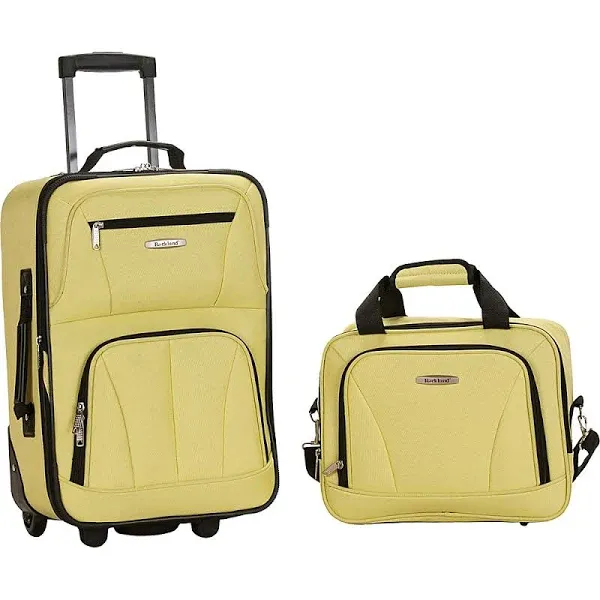 Rockland Fashion Softside Upright Luggage Set