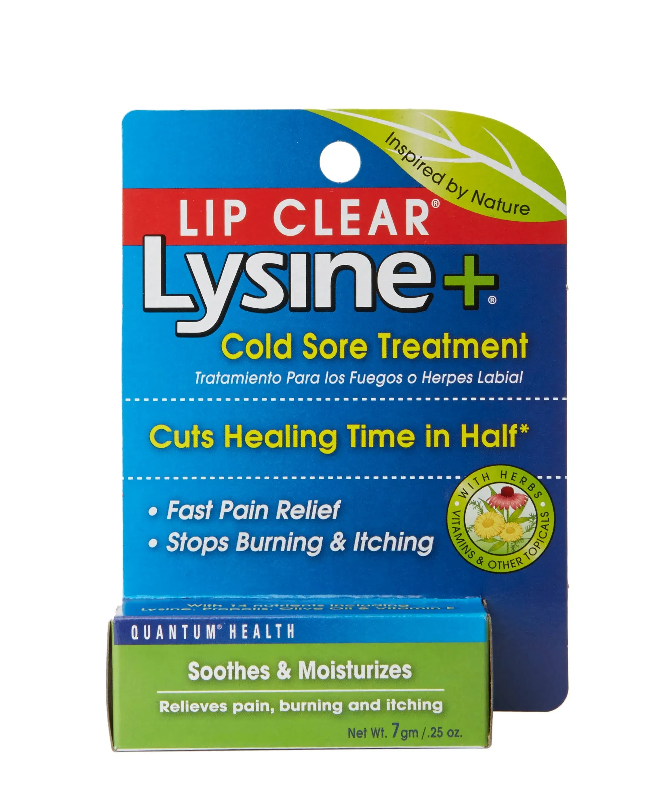 Quantum Health Lip Clear Lysine Plus Cold Sore Treatment - 0.25 oz tube