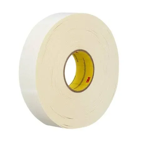 3M Repulpable Heavy Duty Double Coated Tape R3287, White, 24 mm x 55m,\n5 mil, 36 Roll/Case