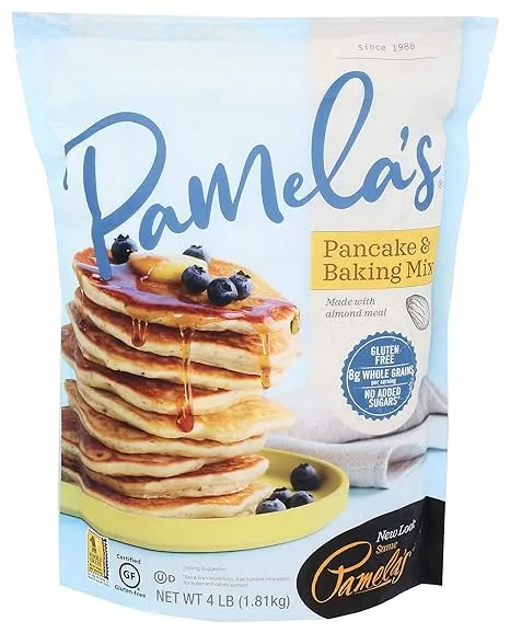 Pamela's Products
           Gluten-Free + Whole Grain Baking & Pancake Mix -- 4 lbs
        
        
        
        
        
          
          SKU #: 093709304104
          
            Shipping Weight:
              4.22 lb
            
        