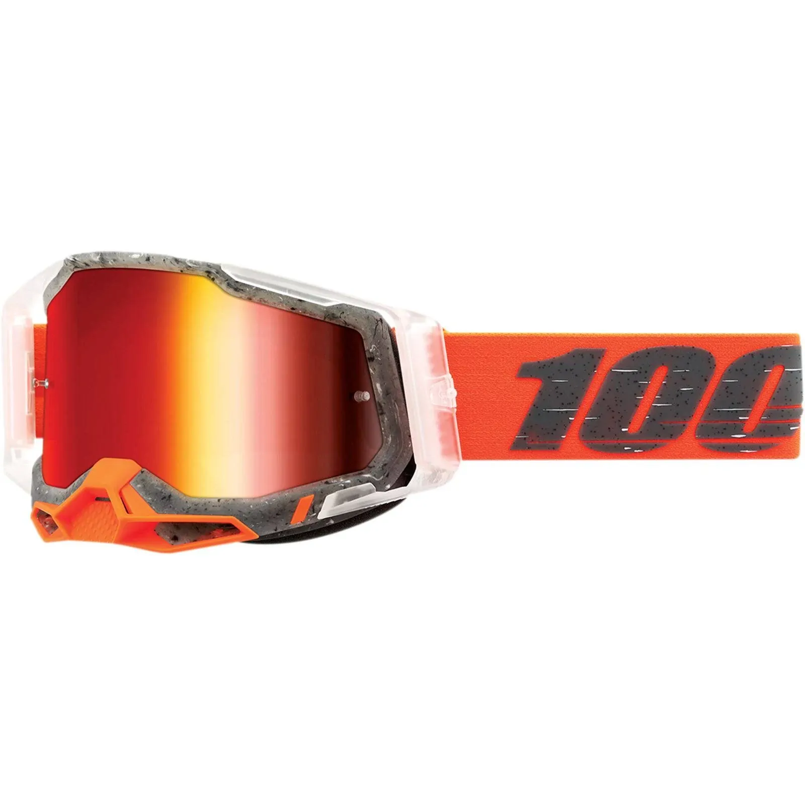 100% Racecraft 2 Goggles - Schrute / Mirror Red Lens