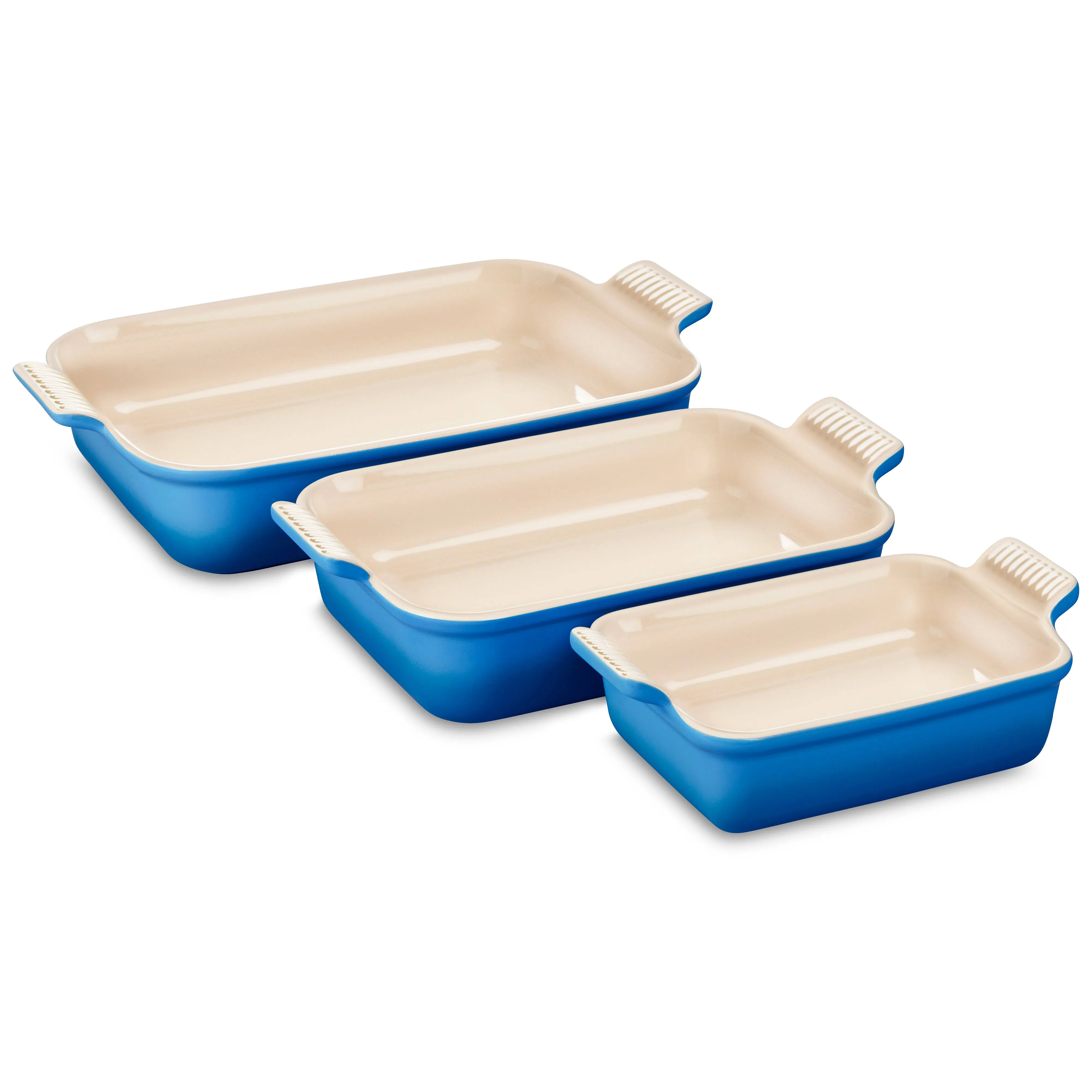 Le Creuset Heritage Set of 3 Rectangular Dishes - Marseille