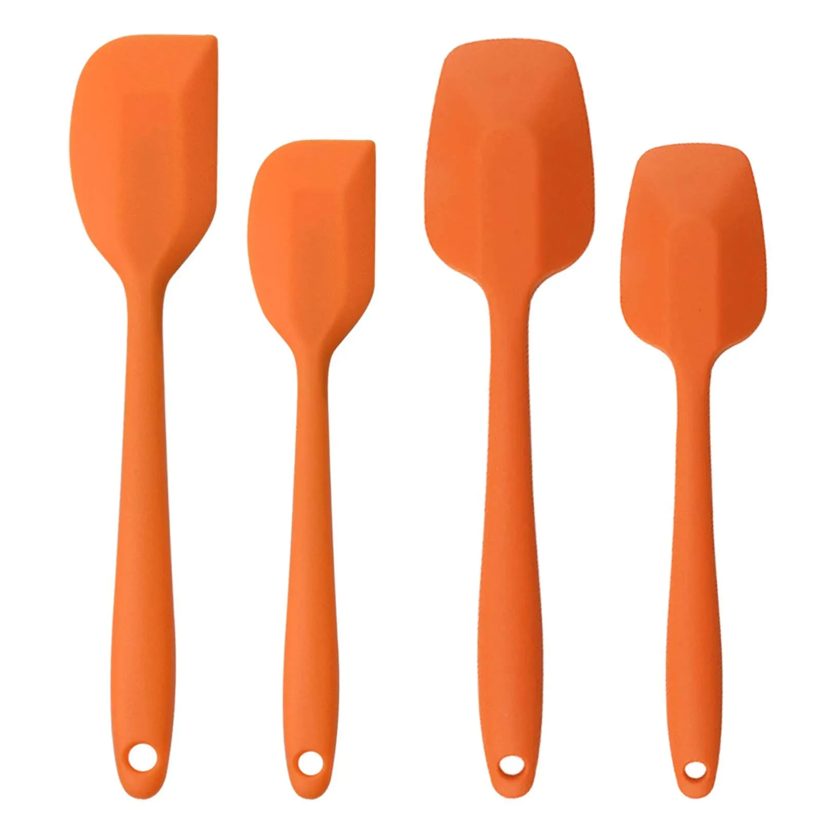 Silicone Spatulas Set Rubber Spoon Spatula Heat Resistant Spoonula One Piece ...