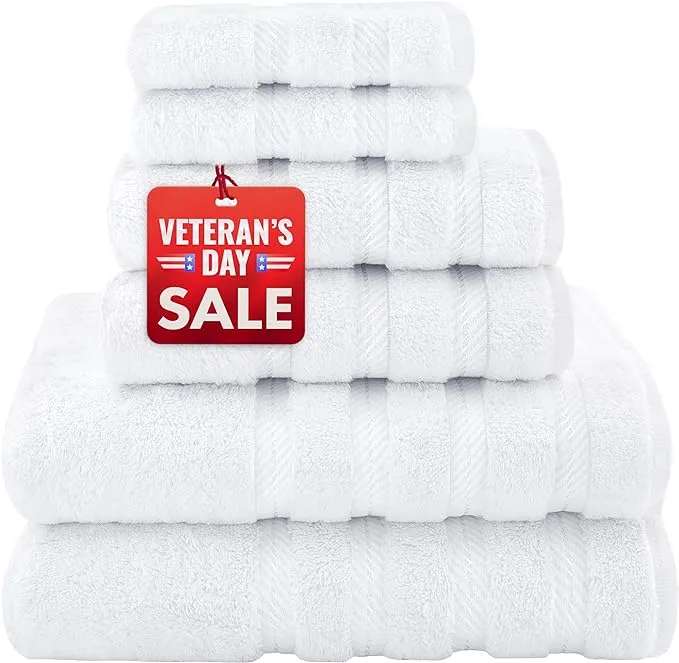 American Soft Linen Luxury 4 Piece Bath Towel Set