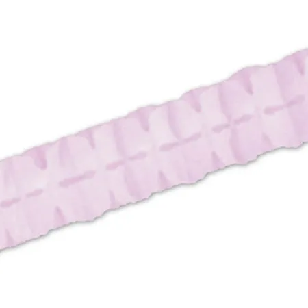 Beistle Pack of 12 Packaged Light Pink Tissue Leaf Garland Decorations 4.5 x 12