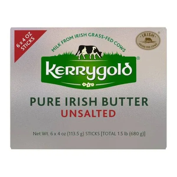 Kerrygold Unsalted Irish Butter - 8 oz box