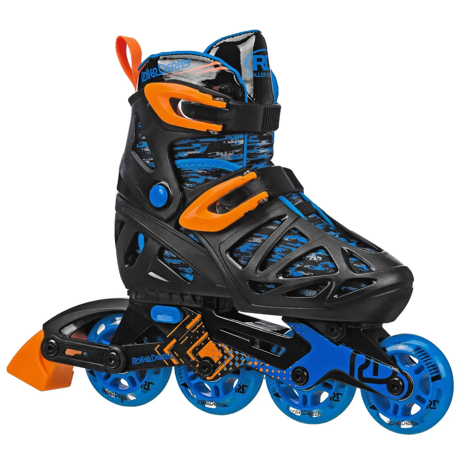 Roller Derby Tracer Boy's Adjustable Inline Skates, Black