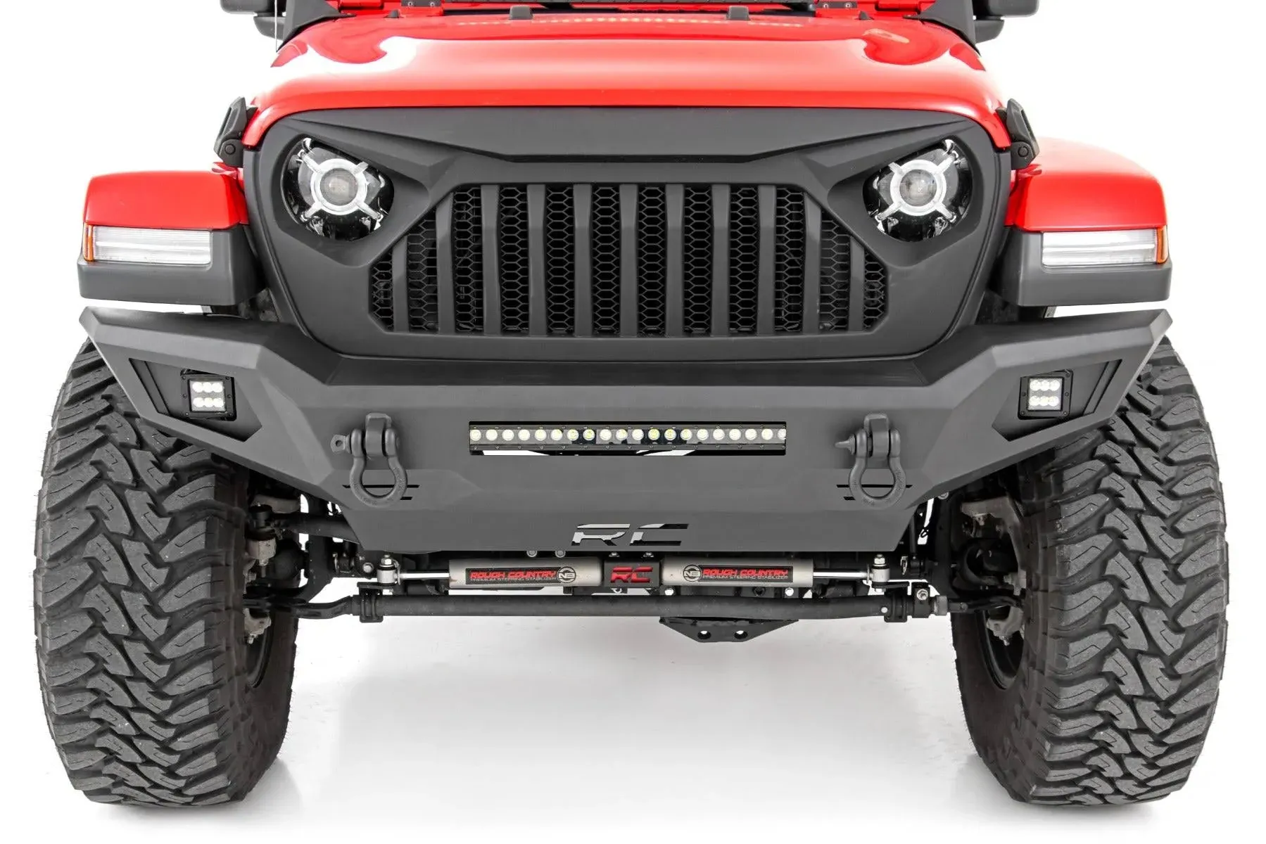 Rough Country 10635 Front Bumper | Skid Plate | Jeep Gladiator JT/Wrangler JK & JL/Wrangler Unlimited 4WD