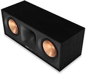 Klipsch Reference Next-Generation R-50C Horn-Loaded Center Channel Speakers for Crystal-Clear Home Theater Dialogue in Black