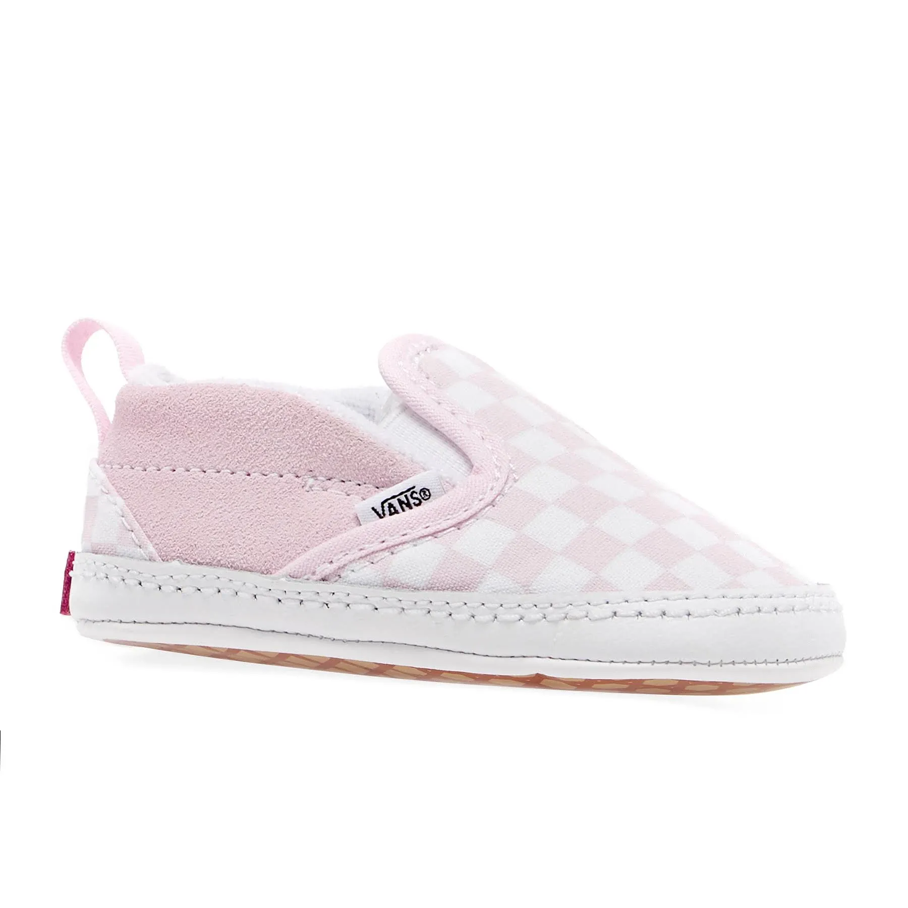 Vans Infant Checkerboard Slip-On V Crib (White) 6-12 Weeks