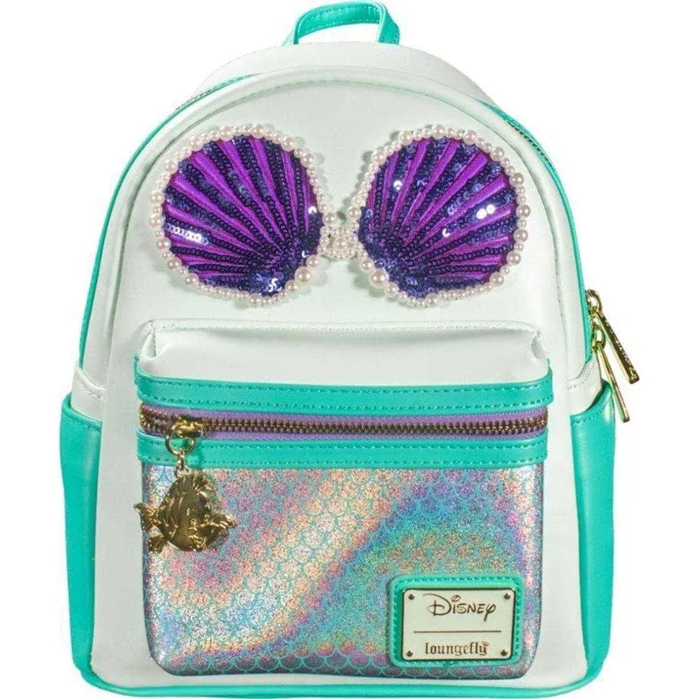 Loungefly - Disney The Little Mermaid Sequin and Pearls Mini Backpack