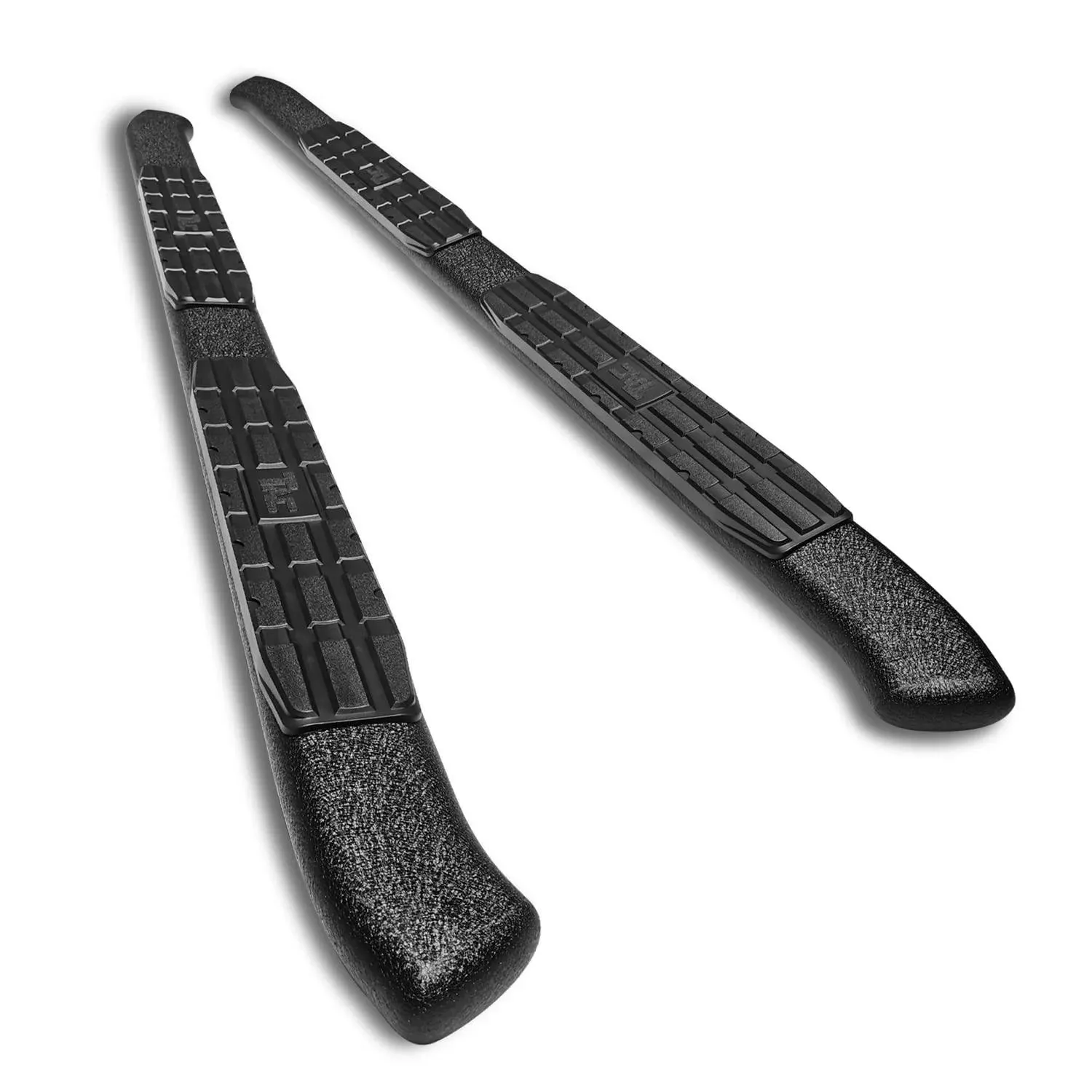 Tac Side Steps Running Boards Fit 2015-2024 Ford F150 Super Cab | 2017-2024 F250/350/450/550 Super Duty Super Cab Truck Pickup 4.25" Texture Black