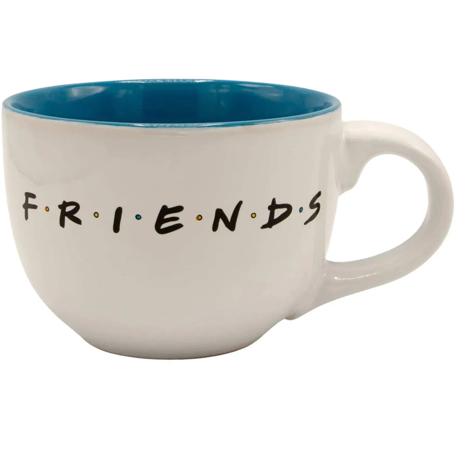 Friends Doodle Logo 24oz Ceramic Soup Mug, White