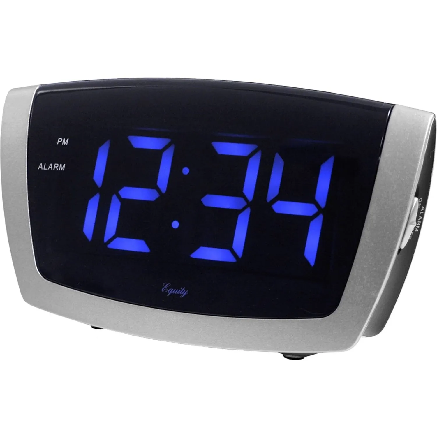 NEW Equity 1.8&#034; LED Alarm Clock with USB Charger Jumbo Display - New In Box