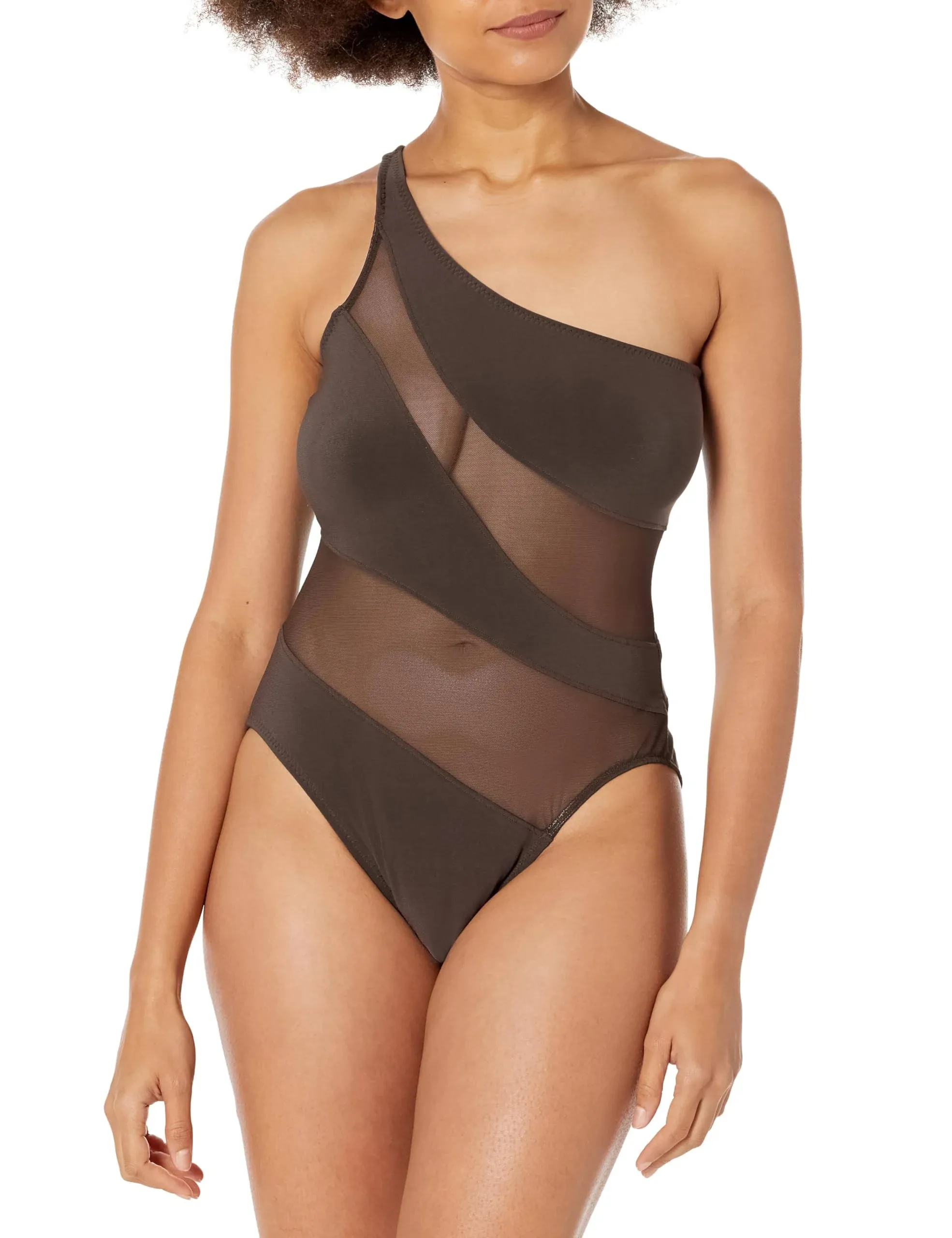 Norma Kamali Women's Snake Mesh Mio One Piece Swimsuit