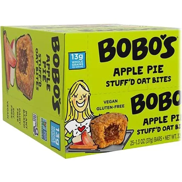 Bobo's Stuff'd Gluten-Free Apple Pie Oat Bites, 1.3 oz., 25 Bites/Box (SL121-25)