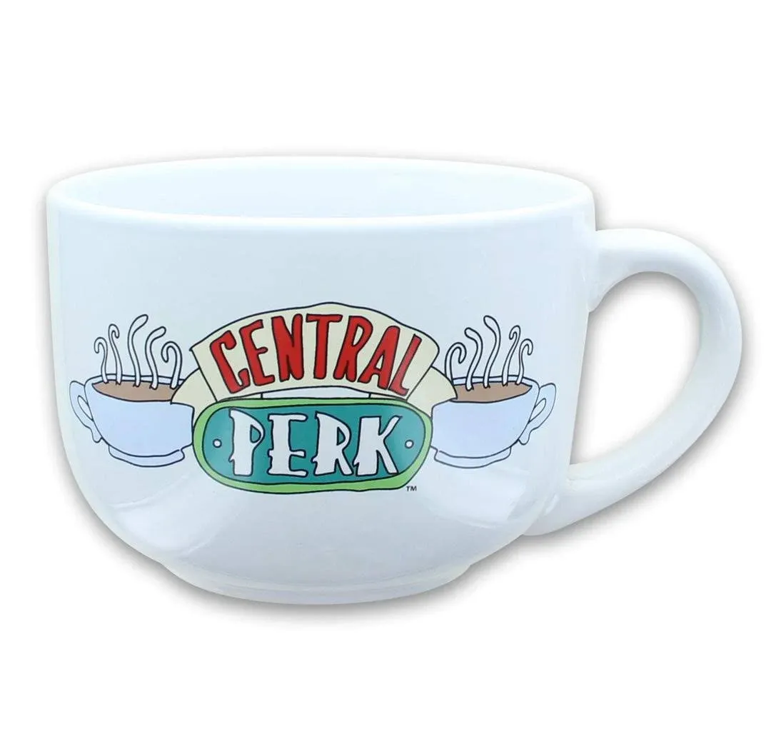 Friends Central Perk 24 oz. Ceramic Soup Mug with Vented Lid