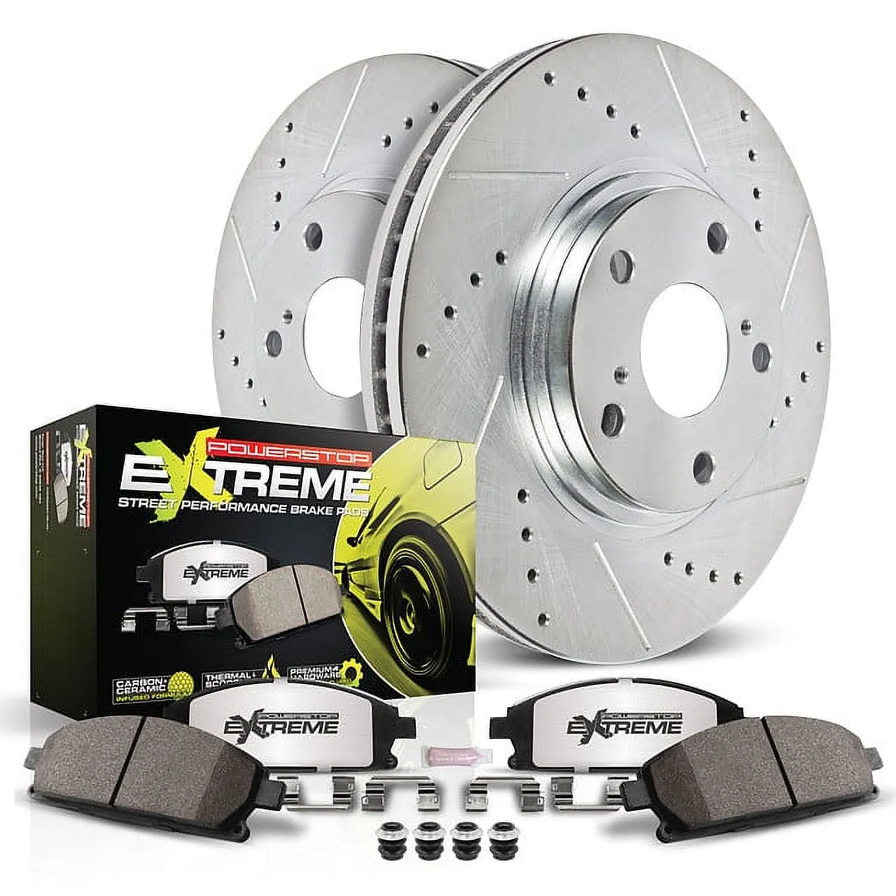 Power Stop Z26 Street Warrior Front and Rear Brake Kit