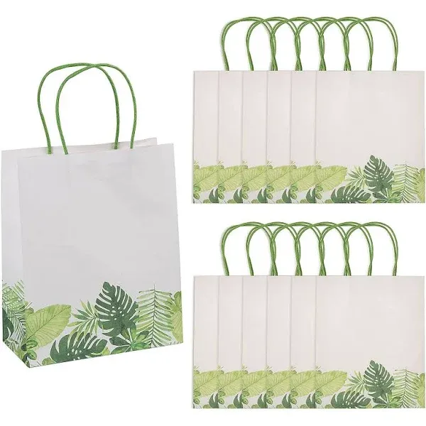 Fun Express Medium Greenery Gift Bags