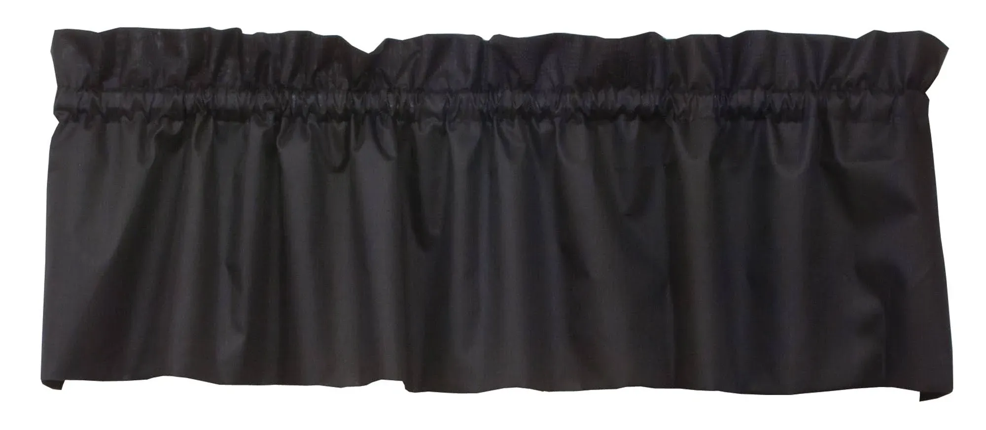 Ellis Curtain Stacey Balloon Valance, 60" x 15", Black