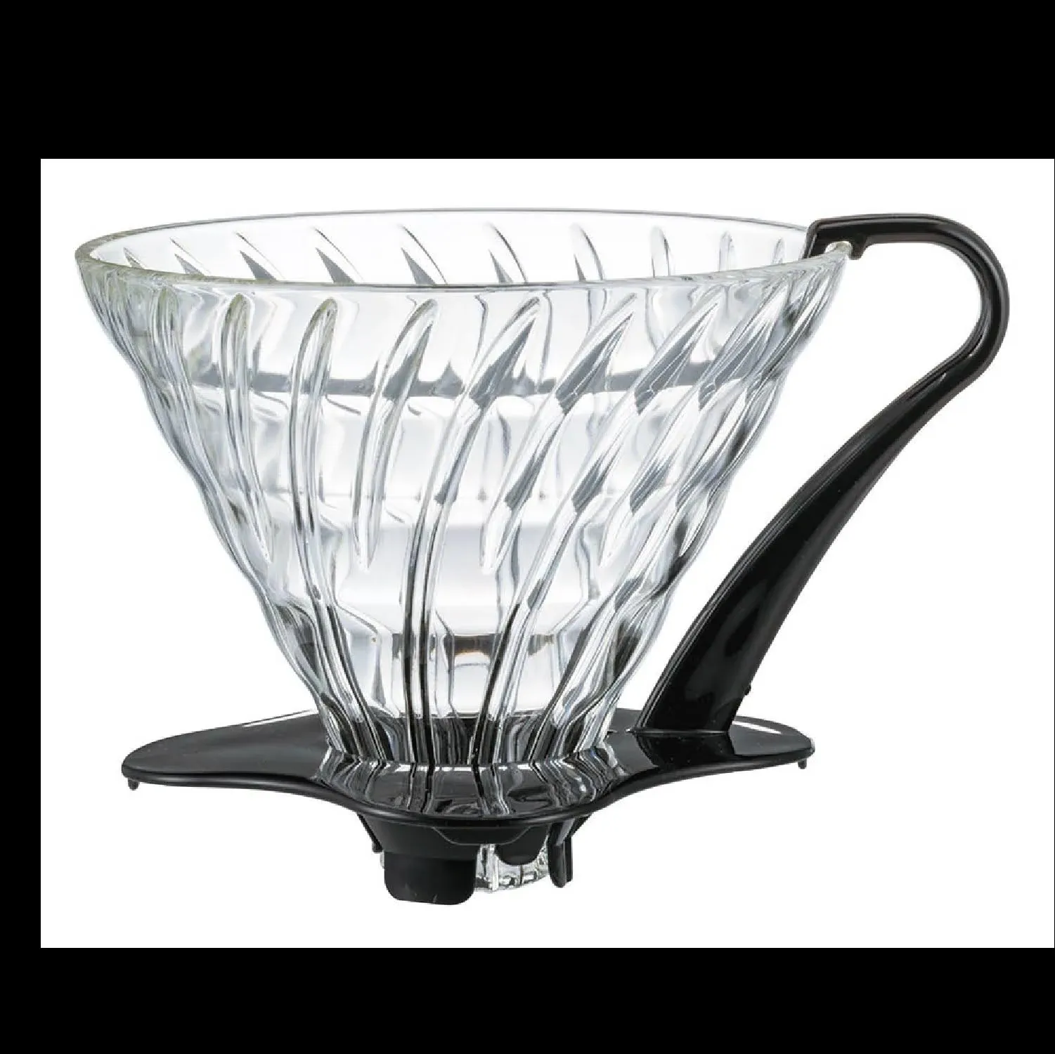 Hario V60 Glass Coffee Dripper Size 03. Black