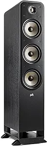 Polk Signature Elite ES60 Tower Speaker - Hi-Res Audio Certified and Dolby Atmos & DTS:X Compatible, 1" Tweeter & Three 6.5" Woofers, Power Port Technology for Effortless Bass, Stunning Black