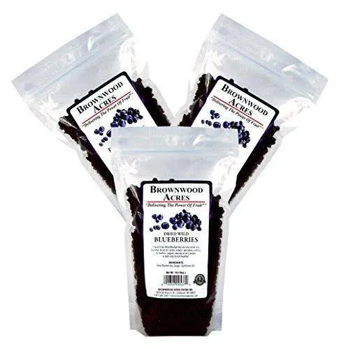 Brownwood Acres Dried Wild Blueberries 1 Pound