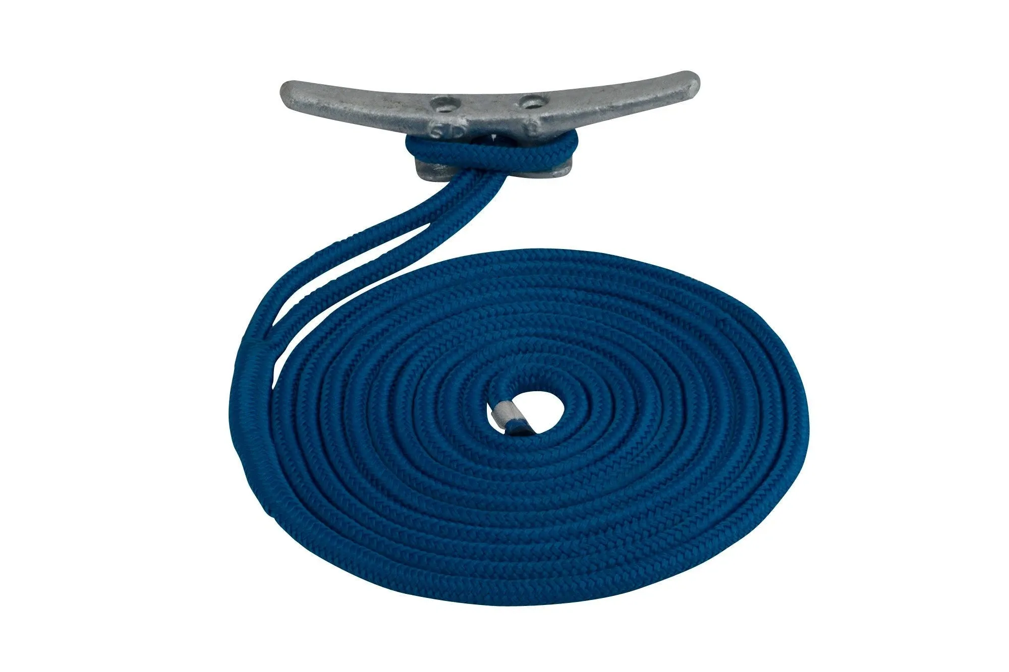 Sea Dog 302110015BL-1 Double Braided Nylon Dock Line, 3/8" x 15', Blue