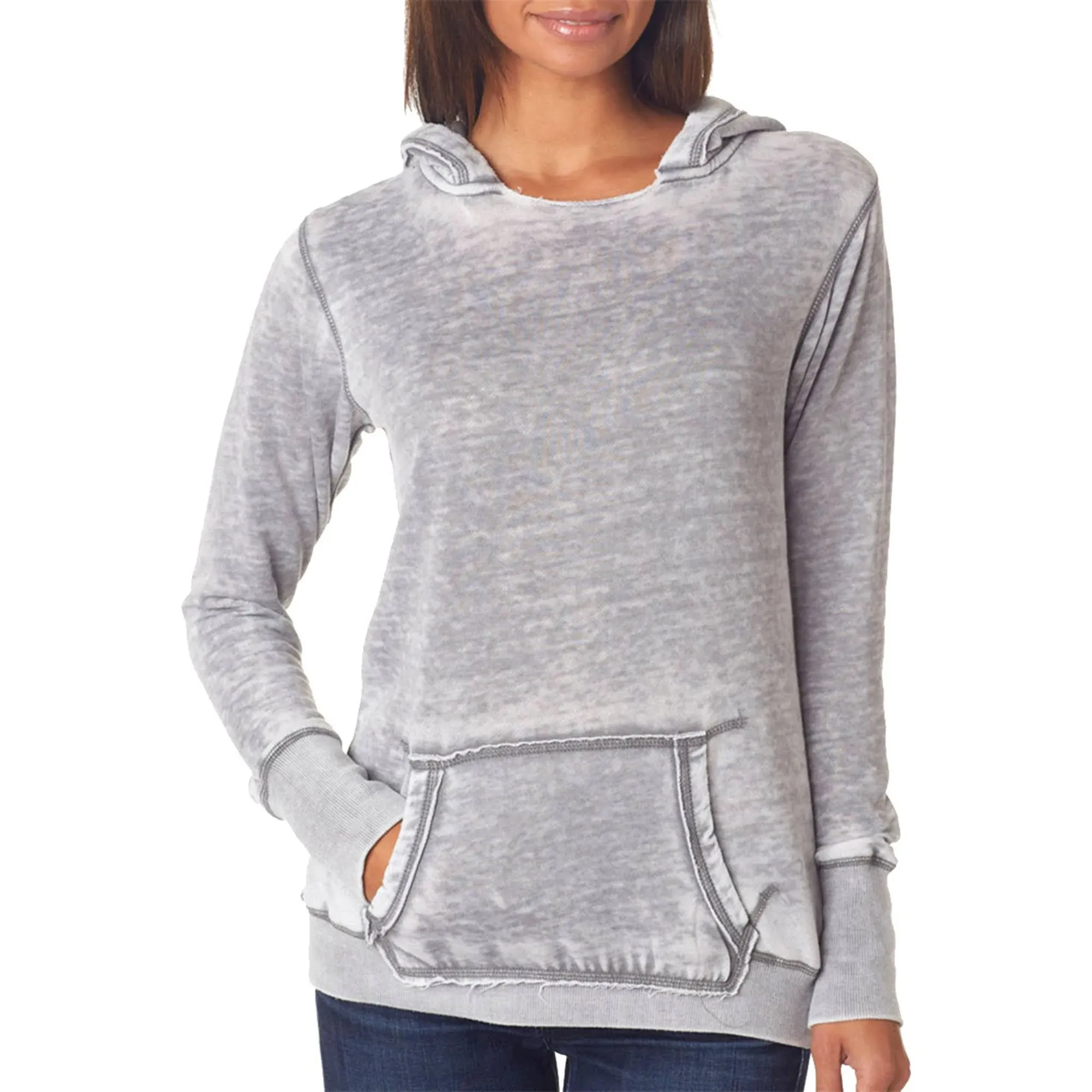 J America Women's Zen Fleece Hooded Sweatshirt