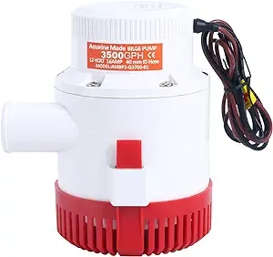 Yescom Boat Bilge Water Pump 3500GPH 12V Submersible Electric Marine Plumbing with Float Switch for Fishing Boat Yacht Cruise Ship Pond Pool