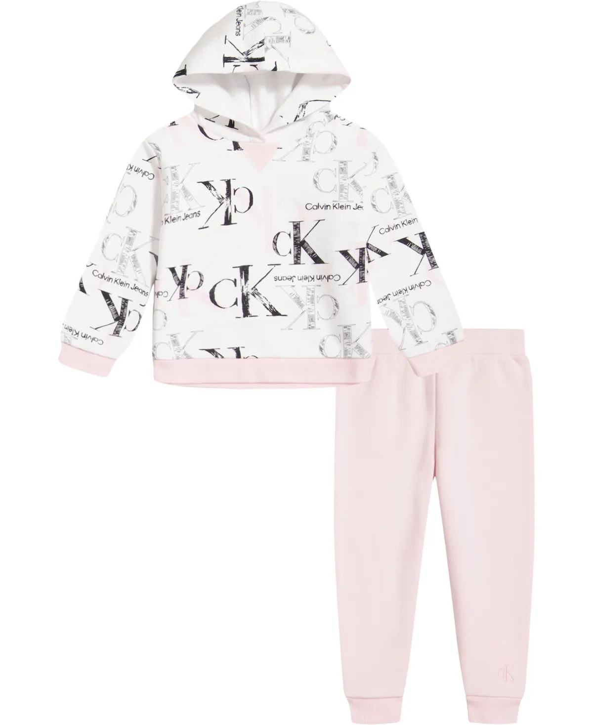 Calvin Klein Baby Girls 2 Pieces Jogger Set