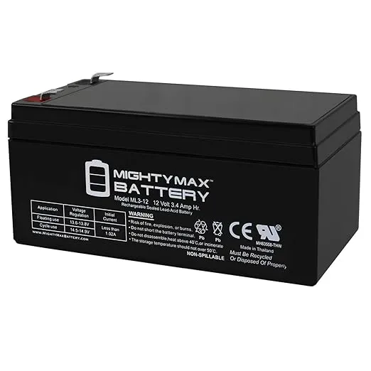 Mighty Max Battery 12V 3AH SLA Battery Replacement