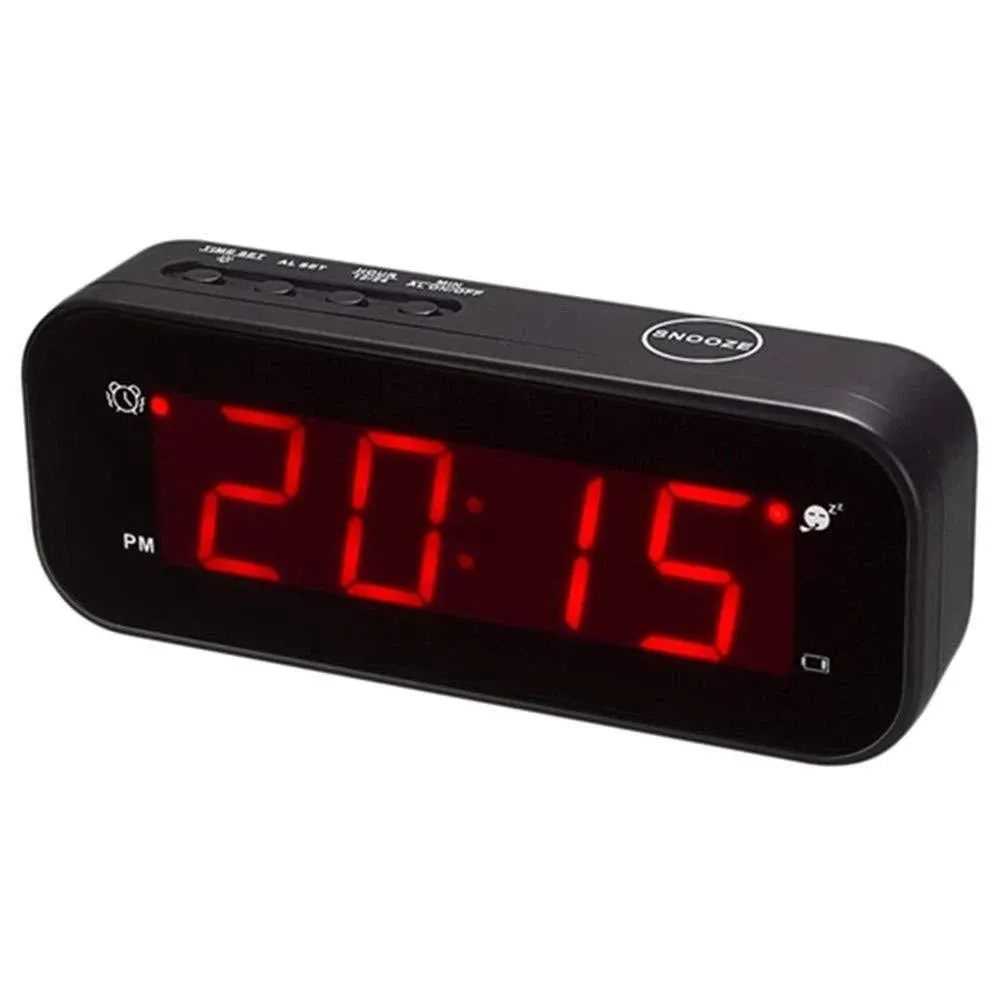 2 In 1 Alarm Clock Indoor Thermometer Digital Clockturn It Over Temperature Disp