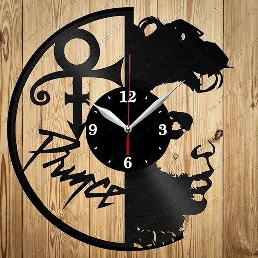 Vinyl Clock Prince Vinyl Wall Clock Handmade Art Decor Original Gift 3370