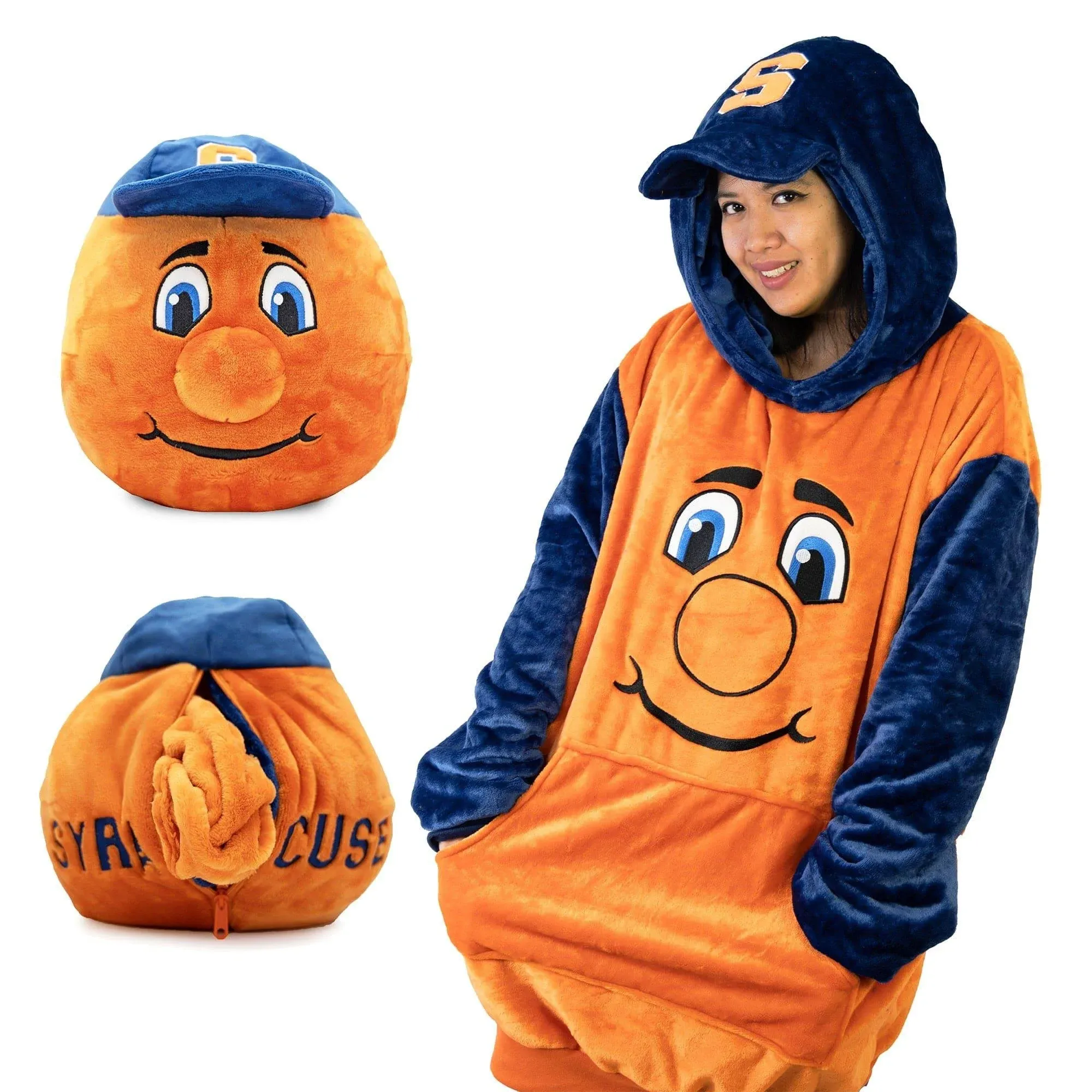 Plushible Syracuse Otto 2-in-1 Snugible Blanket Hoodie