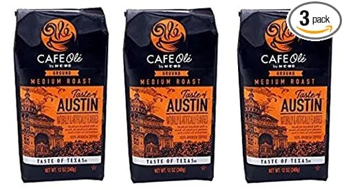 Cafe Ole Taste of Austin Ground Coffee 12 oz. (Pack of 3)