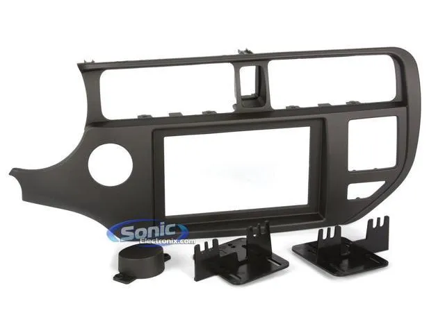 Metra 95-7353CH Double DIN Dash Kit for Select 2012-Up Kia Rio Vehicles (Black)